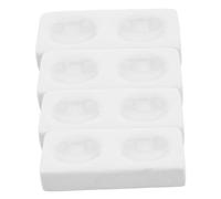 YARNOW 4PCS Ceramic Spotting Plates for Laboratory Use Porcelain Reaction Dishes for Chemical Experiments Accurate Color Comparison and Sample Analysis Testing Reaction Plates