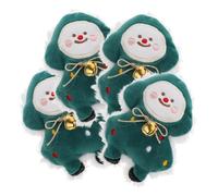 YARNOW 4pcs Christmas Tree Cat Toy Catnip Chew Toys for Indoor Cats Xmas Kitten Gifts for Interactive Playtime