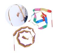 YARNOW 4Pcs Colorful Dancing Gymnastics Ribbon Streamers for Artistic Dance Ribbons for Twirling Training Equipment Chinese Dance and Circus Skills