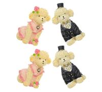YARNOW 4pcs Cute Dog Shape Refrigerator Magnets Adorable Cartoon Dog Decor for Fridge and Whiteboard Kitchen and Office Decoration Designs