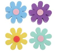 YARNOW 4pcs Daisy Car Antenna Topper: Cute Funny Flower Antennas Hat - Auto Exterior Decorations - Aerial Ball Cute Dashboard Accessory Blue Purple Green Yellow