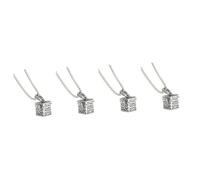 YARNOW 4pcs Dog Ashes Urn Necklace Pet Memorial Jewelry Safe Material Ashes Pendant for Women
