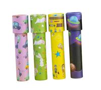 YARNOW 4Pcs Educational Kaleidoscope for Interactive Multi- Safe Materials Portable Observation Tool to Inspire Creativity and Visual Development Random Color