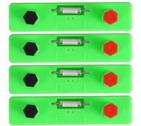 YARNOW 4Pcs Fixed Value Resistor Kit for Physics Experiment 5Ω 10Ω 15Ω 20Ω Electrical Circuit DIY Science Experiment Set for Age 8-12