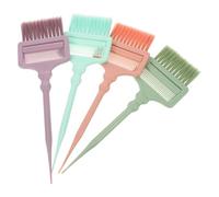 YARNOW 4pcs Hair Dye Brushes Set for Precise Coloring and Lightweight Use, Plastic and Nylon Material, Suitable for Salon and Personal Use, for Beginners and Experienced Hairdressers