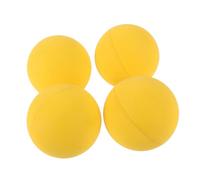 YARNOW 4pcs High Elasticity Yellow Rebound Balls for Beginner Training Hollow Rubber Bounce Balls for Reaction Practice and Sports Performance Improvement