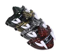 YARNOW 4pcs Japanese Style Horror Face Masks Resin and Plastic Material, Creative Exquisitely Crafted Props for Cosplay and Stage Plays, Adding Mystery and Visual Impact for Party Use