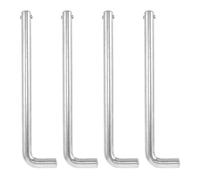 YARNOW 4Pcs M10 Aluminum Alloy Weight Stack Pins for Gym Machines, Fitness Equipment Selector Pins with Full Steel L-Shaped Locking, Weight Stack Replacement Tool for Home and Commercial