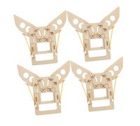 YARNOW 4pcs Mechanical Arm Model Kits Wooden Assembly for Adults DIY Crafts for Engineering Hobbies Unique Educational Stem Activity Hands Learning for Boys