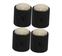 YARNOW 4pcs Metal Volume Control Knob Guitar Bass Knobs Dome Design for Electric Guitar Volume Tone Adjusting Performance Practice