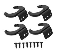 YARNOW 4pcs Microphone Wall Mount Hook Set with Silicone and Iron Material, Lightweight and Small Size Wireless Microphone Hanger for Home Or Studio Use