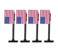 YARNOW 4pcs Miniature American Flags Soldiers for Independence Day Educational Role Building
