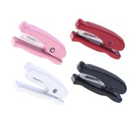 YARNOW 4pcs Miniature Dollhouse Stapler Set Realistic Mini Office Desk Accessories for Dolls Educational School Supplies Decoration Dollhouse Scene Enhancers White Pink Red Black