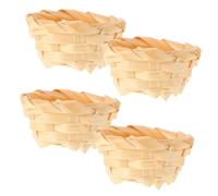 YARNOW 4pcs Miniature Realistic Rattan for Dollhouse Accessories Tiny Crafts and Shopping Scenes