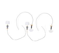 YARNOW 4pcs Miniature Table Lamps for Dollhouse Decor Realistic Small LED Bedside Lamps with Fine Detailing Easy Installation for DIY Micro Landscape and Architectural Models