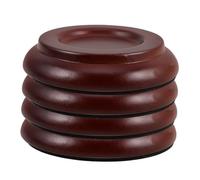 YARNOW 4pcs Non- Piano Foot Pads Solid Wood Caster Cups Floor Protectors for Upright Pianos Control for Homes Concerts Playing Protect Floors