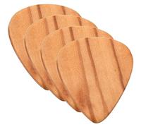 YARNOW 4pcs Olive Wood Pick Wooden Guitar Plectrum for Ukulele Folk Guitar Practice as Accessory for Boys and Girls and Adults