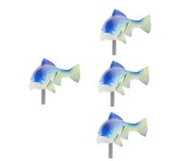 YARNOW 4pcs Outdoor Garden Resin Sculpture Decorative Ornament for Lawn Flower Beds Fish Tanks Safe Odorless for Miniature Landscape Design