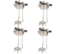 YARNOW 4pcs Outdoor Stainless Steel Ice Crampon for Walking Stick Non Slip Climbing Accessory for Snow Ice Hiking Mountain Use Durable Skid Cane Tip Attachment