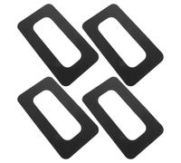 YARNOW 4pcs Paddle Board Fin Box Repair Patch, 9 Inch Pvc Tail Fin Slot Adapter for Sup Board, Black Paddleboard Accessory with Improved Maneuverability and Long Term Durability for River