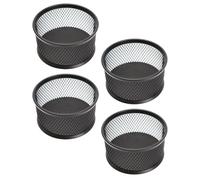YARNOW 4pcs Paperclip Organizer Paper Clip Mesh Holder Iron Mesh Sturdy Wear-resistant Convenient Small Object Storage Office Desk Organizer for Study and Work