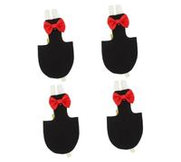 YARNOW 4pcs Parrot Flight Suit Diaper for Birds Washable Bird Clothes Bow Decor Lightweight Comfortable Design for Pet Parrots Cockatoos and More Material