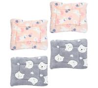YARNOW 4pcs Pet Mat Heated Small Animals Sleeping Pads Soft Cloth Material Warm Pet Bedding for Guinea Pig Protects Furniture and Easy to Clean for Autumn and Winter Use
