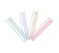 YARNOW 4pcs Plastic Mahjong Line Finder Reading Tracking Strips for Beginners and Dyslexic Users Visual Alignment and Enhancing Reading Rhythm Tool for Newspapers and Paper and Travel