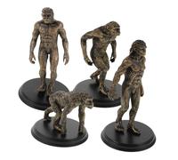 YARNOW 4pcs Prehistoric Human Evolution Model Plastic Caveman Figurines for Classroom Teaching and Home Learning Statue Educational for History Lessons Safe Lightweight Design