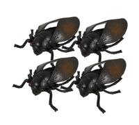 YARNOW 4pcs Realistic Cicadas Model Simulation Insect Figures for Education Decor Safe Plastic Cicada Ornaments for Learning Imaginative Play