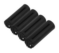 YARNOW 4PCS Retractable Rope End Safety and Railing Black ABS Effortless Installation for Public Spaces