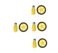 YARNOW 4pcs Robot Car Making Kit with Dc Geared Motor and Wheels DIY Electric Building for Rc Car Models Compatible with Various Projects Efficient Power Output and High Performance