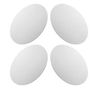 YARNOW 4pcs Round Painting Canvas Boards for Artists 40cm Circular White Canvas Panels Suitable for Studio Use and Home Decor for Beginners and Seasoned Artists