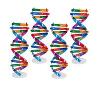 YARNOW 4pcs Scientific Dna Model Kit Double Helix Structure Human Gene Learning DIY Assembly Biological Teaching Material for Classroom and
