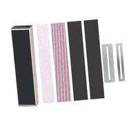 YARNOW 4pcs Self-adhesive Guitar Sandpaper with Fingerboard Guards and Sanding Leveler Lightweight Portable Luthier Tool for Electric Folk Bass Guitar Fret Leveling and Polishing