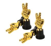 YARNOW 4pcs Sports Trophy Awards with Finger Gesture Design Lightweight Champion Award Cups for School Competitions Basketball Football Team Building and Events