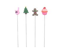 YARNOW 4pcs Stainless Steel Cake Tester Baking Probe for Muffins and Biscuits Food Grade Stainless Steel Easy to Use and Clean for Baking Results