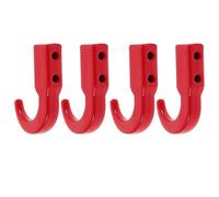 YARNOW 4pcs Tow Hook Car Accessories Precision Engineering Wear-resistant High-strength Aluminum Alloy Model Towing Hook with Screws Nuts for Rc Car Outdoor Adventures