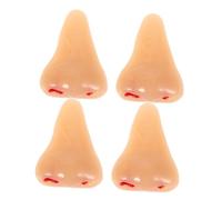 YARNOW 4Pcs Tricky Fake Nose Model Realistic Human Body Parts Simulation for Parties Hilarious Prank Props Tpr Soft Material for Fun Interactions Unique Idea