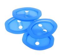 YARNOW 4pcs Universal Silicone Car Door Lock Protector Pads Thickened Design Shock Absorption Covers Protect Car Door Lock Latches Quieting Interior Accessories