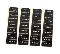 YARNOW 4pcs Violin Fiddle Finger Guide Fingerboard Stickers Violin Intonation Decals Fretboard Stickers for Beginner Practice Fretboard Decal for Intonation