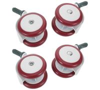 YARNOW 4pcs Walker Replacement Wheels Silent Wear-Resistant Plastic Casters Detachable Design Universal Small Walker Wheel Accessories