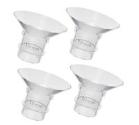 YARNOW 4Pcs Washable Silicone Flange Inserts Replacements for Flexible Electric Pumps Compatible with Brands Convenient and Simple to Use for Breastfeeding Support