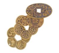 YARNOW 4pcs Wealth Success and Positive Energy Divination Decorative Fortunetelling Coins for Spiritual Practices and Home Decor