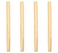 YARNOW 4Pcs Wooden Broom Handles Hardwood Handle Replacement for Shovel, Non-Skid Garden Supply Hand Tool with Easy to Install Wooden for Outdoor Gardening Tasks