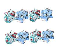 YARNOW 4sets Stylish Hawaiian Dog Shirt Comfortable Summer Top for Dogs Breathable and Adorable Pet Clothing 2pcs*4