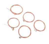 YARNOW 5 Sets Acoustic Folk Guitar Strings Replacement with Copper and Steel Material Universal Fit for Acoustic Guitar for Practice and Music Creation with Resilient Longevity