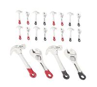YARNOW 5 Sets Miniature Dollhouse Repair Tool Set Metal Wrenches Hammers Spanners DIY Craft Accessories for Pretend Play and Decoration
