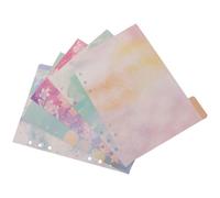 YARNOW 5 Sheets Aesthetic Dividers Paper Notepad Tabs Beautiful Creative Style Quick Reference Separating Documents for Office Organizing Random Style
