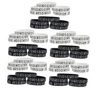 YARNOW 50 pcs Silicone Syllable Notes Bracelets for Music Festivals and Concerts Comfortable Wristbands Party Favor Gift Set with Creative Electric Note Design